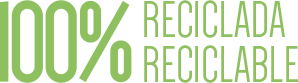 Icono 100% reciclada 100% reciclable