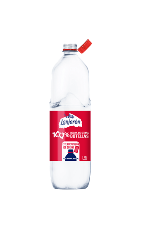 Botella Lanjarón 100% Reciclada 1,25L