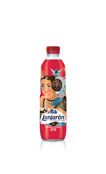 Botella Lanjarón Fallas de Valencia 0,5L