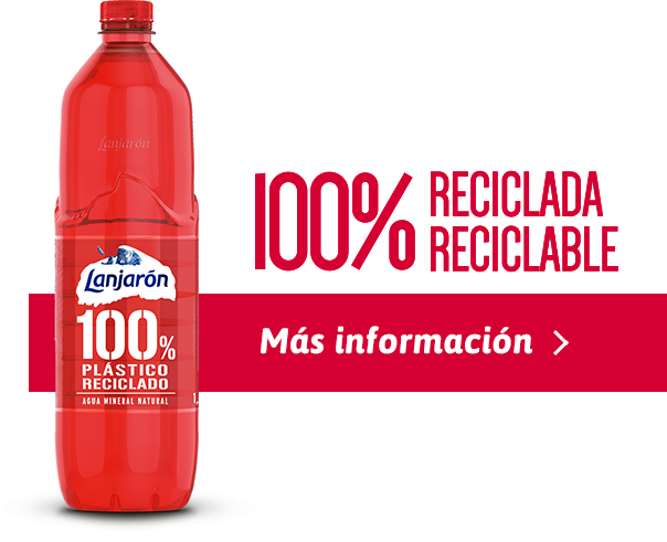 Botella 100% reciclada y reciclable